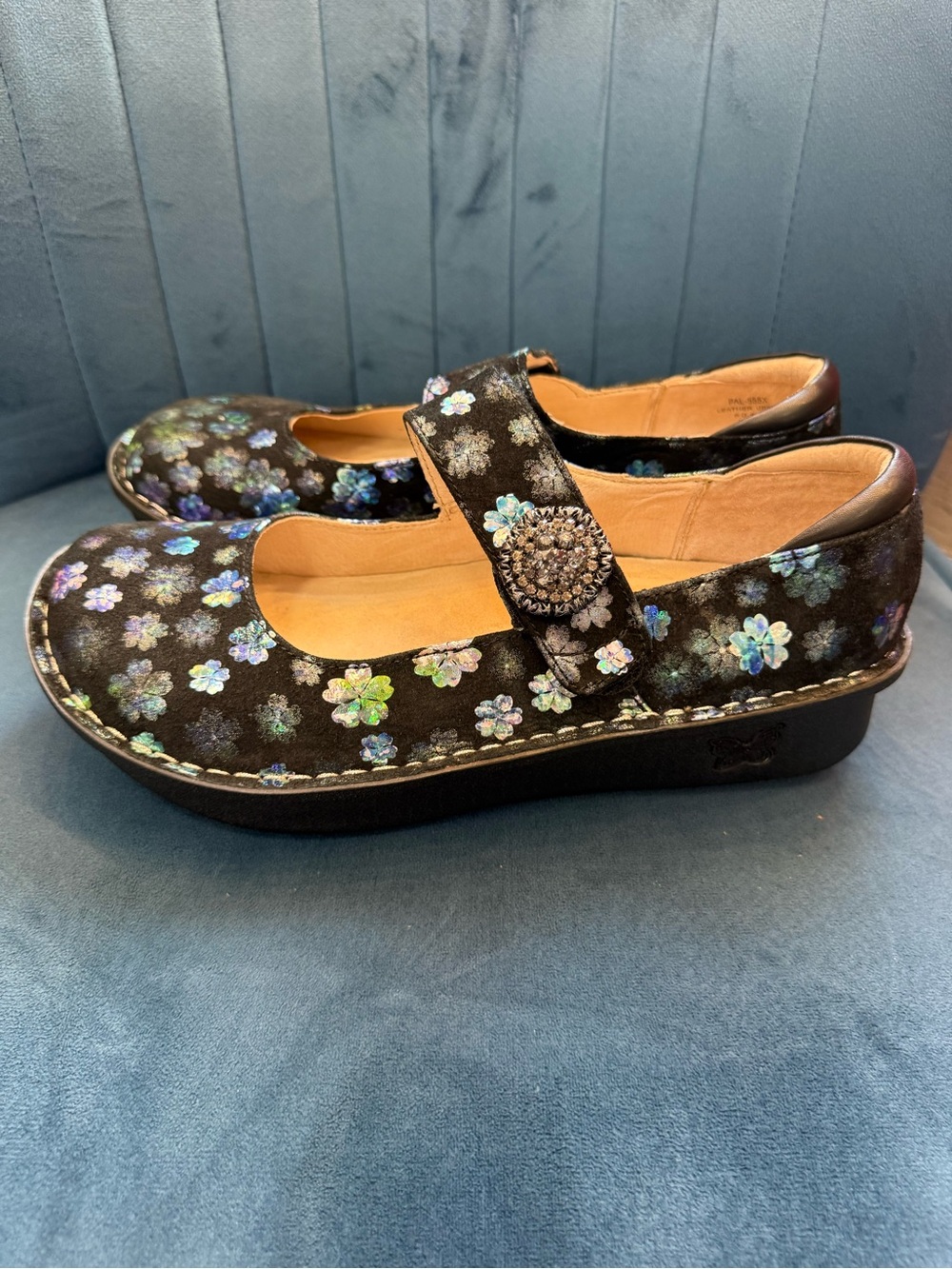 Alegria Paloma Hibiscus Floral Mary Jane Comfort Shoes EU 39 NWOT - Picture 4 of 6